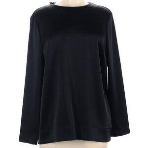 NWT ESCADA Black Satin Open Upper Back Elegant Top Size 38 MSRP $895